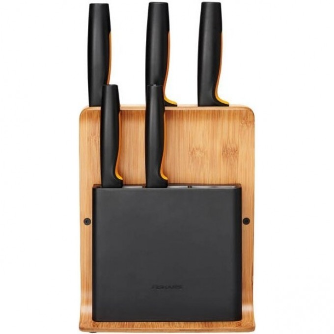 Набор из 5 ножей FISKARS FUNCTIONAL FORM в бамбуковом блоке 1057552